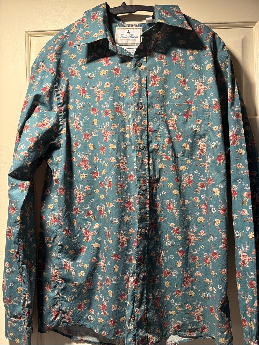 Brooks Brothers Luxury Collection Thomas Mason Men’s L Regent Floral Shirt